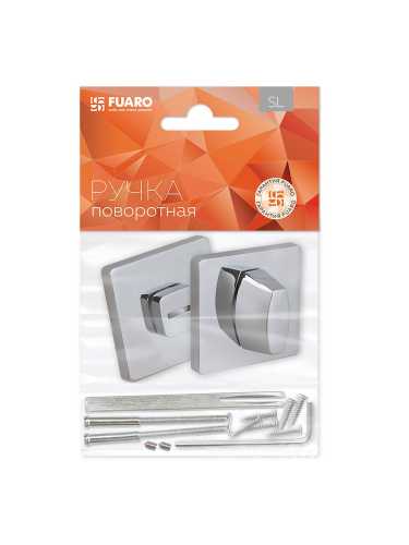 Ручка дверная Fuaro (Фуаро) межкомнатная K.SL52.PRIME (PRIME SL) CP-8 хром  Набор 4