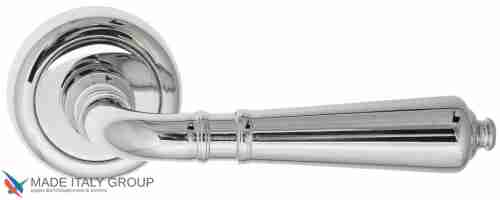 Дверная ручка на круглом основании Fratelli Cattini "TOSCANA" D1-CR полированный хром