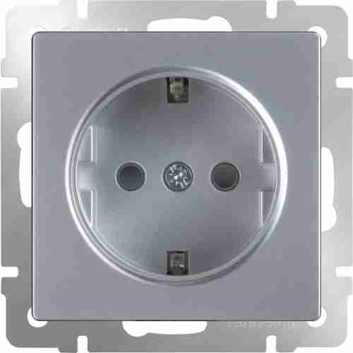 Розетка Werkel Глянцевый никель WL02-SKGS-01-IP44