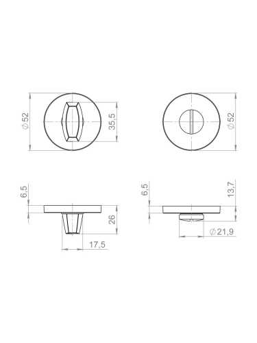 Ручка Fuaro (Фуаро) поворотная BK6.R.ZLR52 BL-24 черный