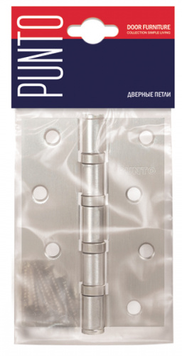 Петля дверная стальная универсальная Punto 4B/HD 100 CP (хром)