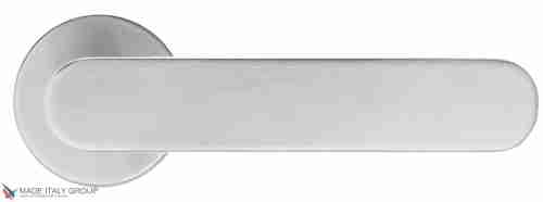 Дверная ручка на круглом основании Fratelli Cattini "PIPPA" 7.7-CS матовый хром