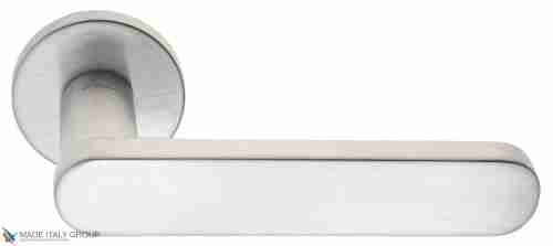 Дверная ручка на круглом основании Fratelli Cattini "PIPPA" 7.7-CS матовый хром