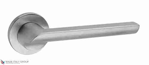 Дверная ручка на круглом основании Fratelli Cattini "WOO" 7FS-CS матовый хром