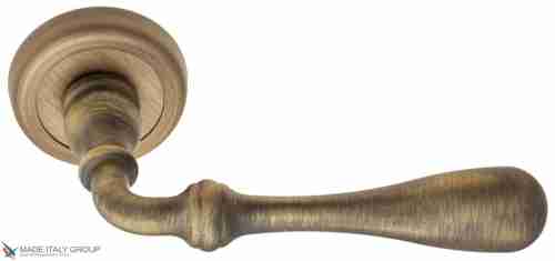 Дверная ручка на круглом основании Fratelli Cattini "RETRO" D1-BY матовая бронза