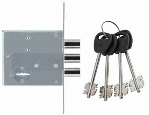 Замок врезной сувальдный Гардиан ЗВ 50.01, 4 кл. (длинный кл. 71 мм) /128:4193/