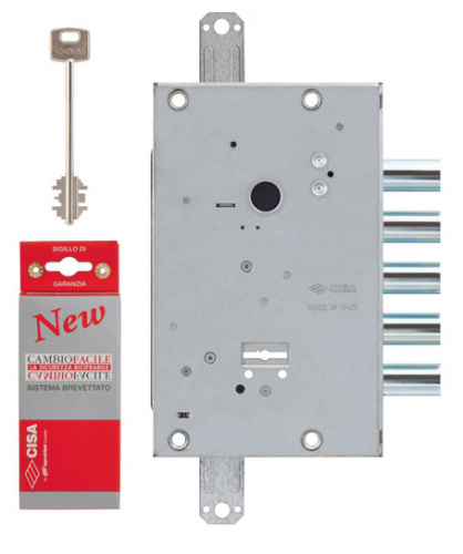 Замок врезной сувальдный CISA NEW CAMBIO FACILE 57.655.48 (тех. упаковка), ключ 64 мм