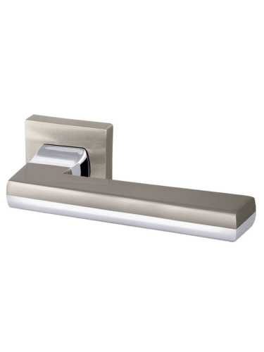 Ручка дверная Armadillo (Армадилло) межкомнатная K.USQ52.GROOVE (GROOVE USQ5) SN/СР-3 мат.никель/хром  Набор 6