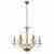 Подвесная люстра iLamp Mercury P9448-6 Gold Подвесная люстра iLamp Mercury P9448-6 Gold