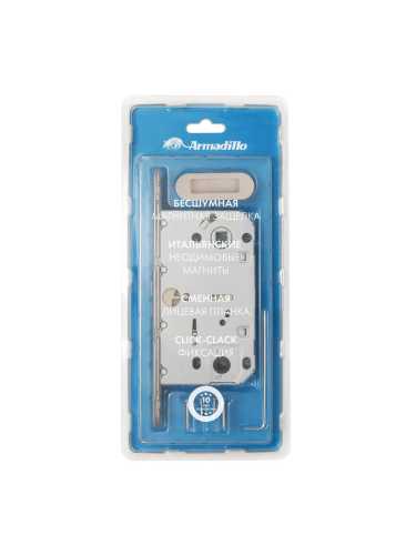 Замок дверной магнитный Armadillo (Армадилло) WC с ответной планкой GRAVITY.PRO G01.196.50.96 SN мат никель