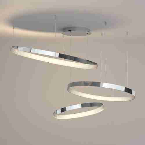 Подвесной светодиодный светильник Eurosvet Smart Posh 90275/3 хром