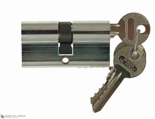 Цилиндровый механизм ключ-ключ Venezia 25/10/35 полированный хром