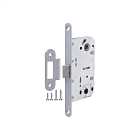 Замок дверной межкомнатный сантехнический пласт. язычок Fuaro PLASTP96WC-50 SSC сатинированный хром