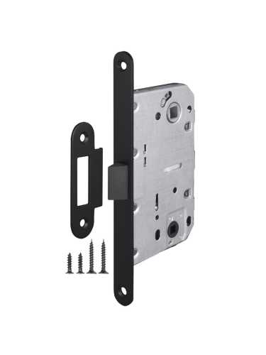 Защелка врезная PLASTLP96WC-50 BL черный