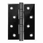 Петля универсальная Fuaro 4BB/BL 100x75x2,5 BN (черный глянец) БЛИСТЕР