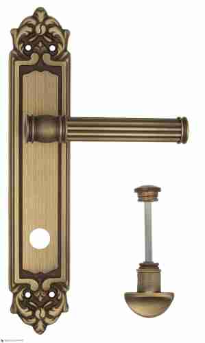 Дверная ручка Venezia "IMPERO" WC-2 на планке PL96 матовая бронза