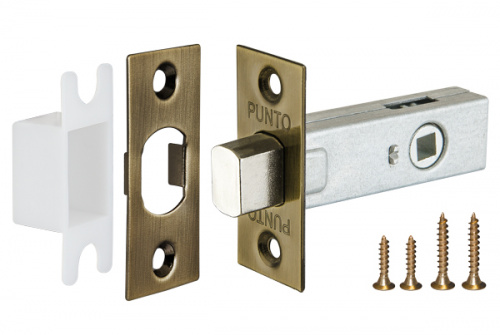 Задвижка дверная врезная Punto DB-45 ABG Зеленая бронза