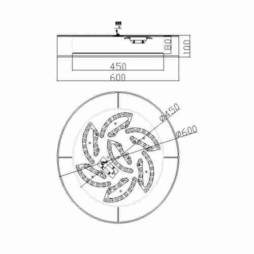 Потолочный светодиодный светильник Freya Zoticus FR6005CL-L48G