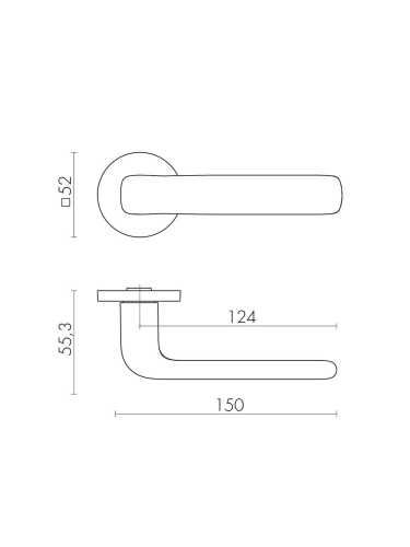Ручка дверная Fuaro (Фуаро) межкомнатная R.SLR52.PRIDE BL-24 черный  Набор 6