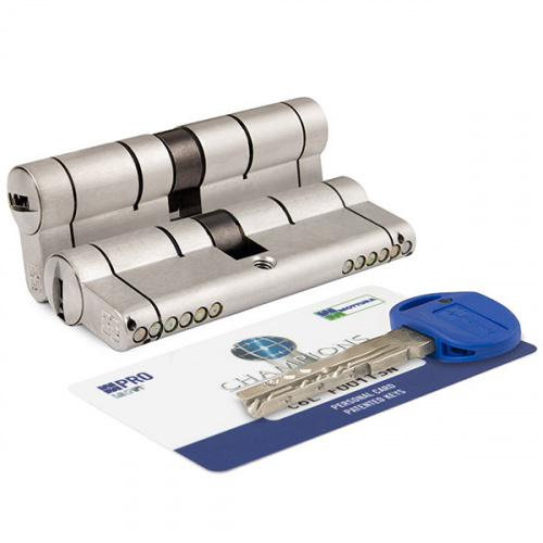 Цилиндровый механизм Mottura CP4D414601 (87 мм/36+10+41) мат.никель