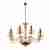 Подвесная люстра iLamp Mercury P9448-8 Gold Подвесная люстра iLamp Mercury P9448-8 Gold