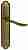 Ручка дверная Extreza TOLEDO (Толедо) 323 на планке PL03 PASS матовая бронза F03
