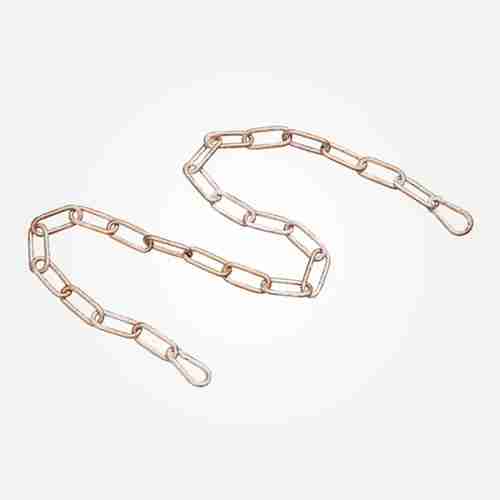 Цепь Eurosvet 10302 цепь длиной 1 метр с  2 карабинами белый с золотом, арт. 73025