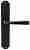Дверная ручка Extreza BONO (Боно) 328 на планке PL01 черный матовый F22