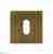 Накладка дверная квадратная под ключ буратино Venezia Unique KEY-20 матовая бронза 2 шт.