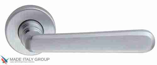 Дверная ручка на круглом основании Fratelli Cattini "ESSA" 7.7-CS матовый хром