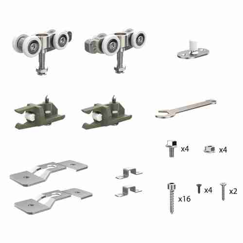 Комплект Armadillo (Армадилло) для раздвижных профильных дверей SLD.Comfort-PRO.SET1.PROF rollers/80