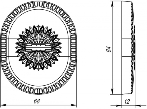 Накладка на сувальдный замок Armadillo PS-DEC CL (ATC Protector 1) BB-17 Коричневая бронза