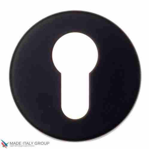 Накладка под цилиндр на круглом основании Fratelli Cattini CYL 7-NM матовый черный 2 шт.