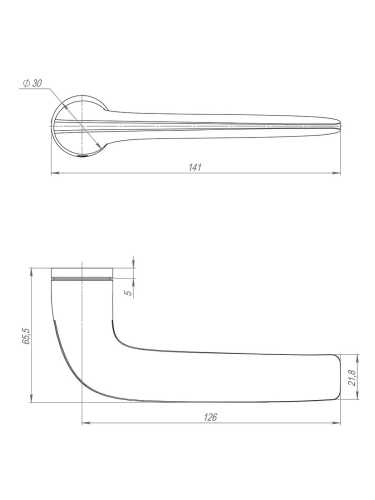 Ручка дверная Armadillo (Армадилло) межкомнатная R.ART30.LACONY FSG-39 флорентийское золото  Набор 6
