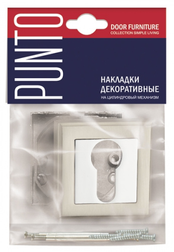 Накладка под цилиндр Punto ET QL GR/CP-23 графит/хром
