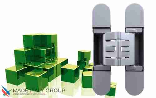 Kubica 2760 DXSX, NR петля скрытая универсальная ЧЕРНЫЙ (60 kg)