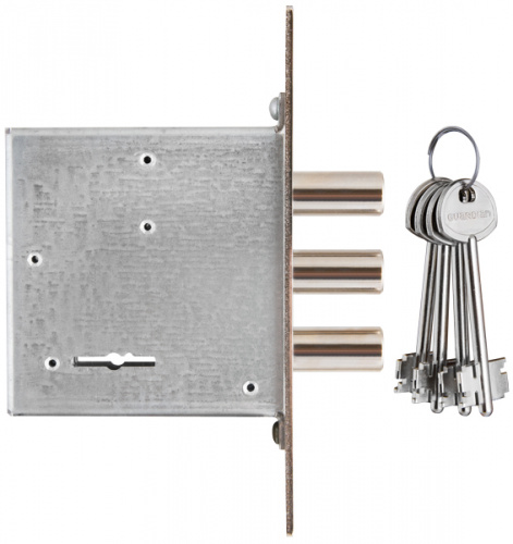 Замок врезной сувальдный Гардиан ЗВ 10.01 (без отв. планки), 4 кл. /128:101/