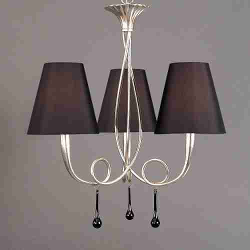 Подвесная люстра Mantra Paola Painted Silver 3532