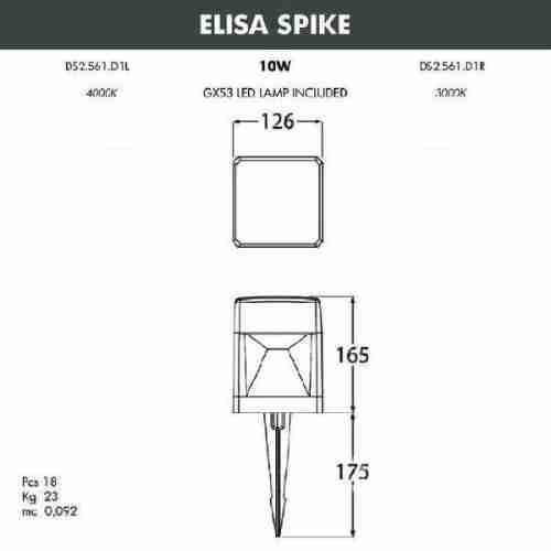 Грунтовый светильник Fumagalli Elisa DS2.561.000.LXD1L