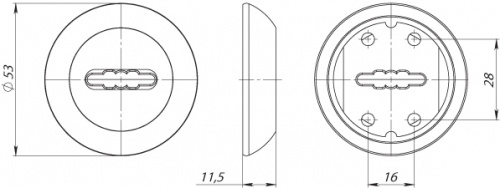 Накладка под сувальдный ключ Fuaro SC RM ABG-6 (1 шт.)