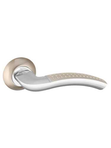 Ручка Punto (Пунто) раздельная R.TL54.LOGICA 170mm SN/CP-3 мат. никель/хром 8x170мм M4(12х80х50)