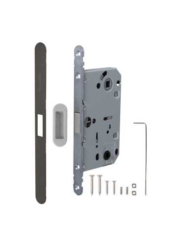 Замок дверной межкомнатный сантехнический магнитный Armadillo GRAVITY.PRO G01.196.50.96 BPVD вороненый никель