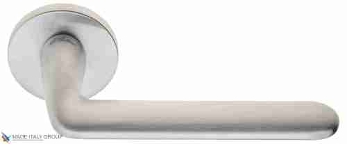 Дверная ручка на круглом основании Fratelli Cattini "FEO" 7FS-CS матовый хром