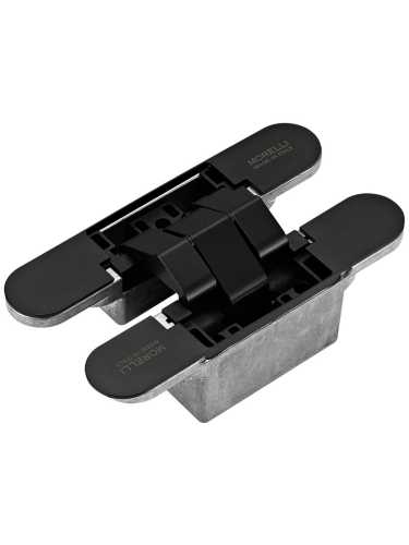 Петля скрытая Morelli HH-16 B врезная с 3D-регулировкой вес полотна до 40 кг, цвет черный