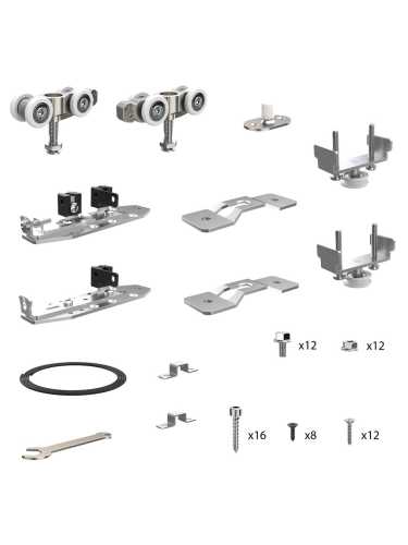 Комплект Armadillo (Армадилло) для раздвижных профильных дверей SLD.Comfort-PRO.SET4.PROF synchron/80