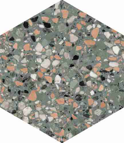 Керамогранит DNA Tiles Terrazzo Teal 32x36.8