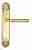 Дверная ручка Venezia "MOSCA" на планке PL87 полированная латунь