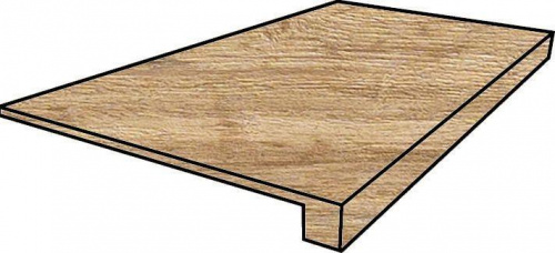 Керамогранит Italon Natural Life Wood Олив фронтальная натур. рет. ступень 33х90