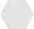Керамогранит Equipe Hexatile Blanco Mate напольная 17,5х20