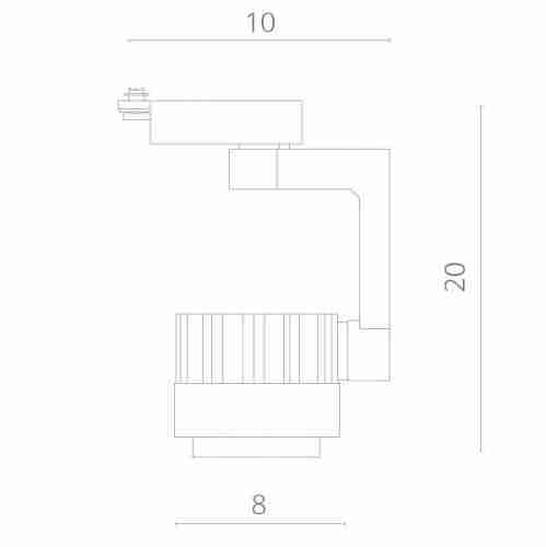 Трековый светильник Artelamp Vigile A1610PL-1BK